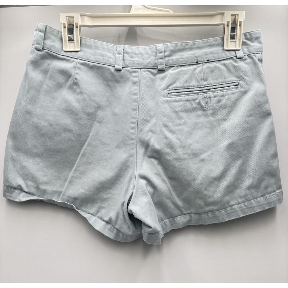 American Eagle Pastel Blue Chino Shorts Coastal Preppy Cottagecore Size‎ 4 - Picture 5 of 7